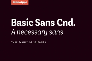 Basic Sans Cnd Font Download