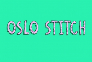 Oslo Stitch Font Download