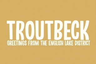 Troutbeck Font Download