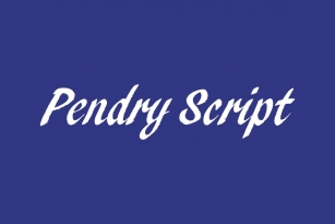 Pendry Script Font Download