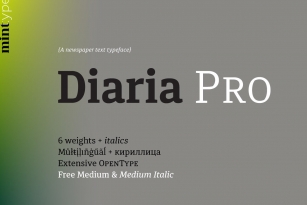 Diaria Pro Font Download