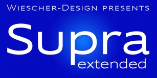 Supra Extended Font Download