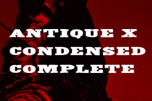 Antique X Condensed Complete Font Download