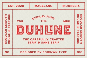 Duhline Font Download
