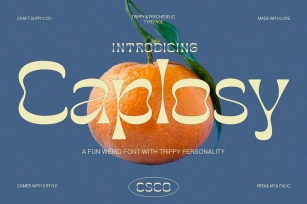 Caplosy – Trippy Font Font Download