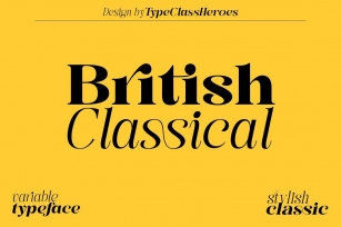 British Classical Font Download