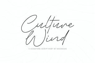 Culture Wind Font Download