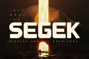 Segek - Futuristic Sporty Display Font Font Download