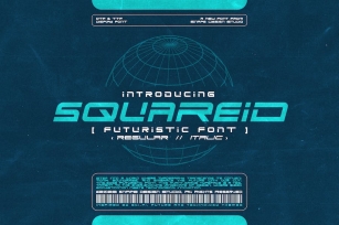 Squareid - Futuristic Font Font Download