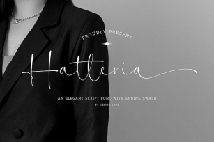 Hatteria - Elegant Script font TT Font Download
