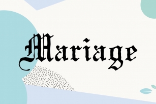 Mariage Font Download