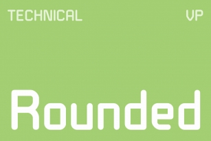 Technical Rounded VP Font Download