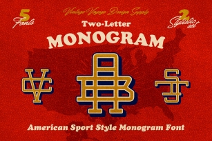 Two Letter Monogram Font Download