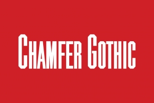 Chamfer Gothic Font Download