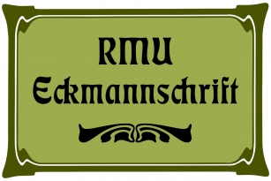 RMU Eckmannschrift Font Download
