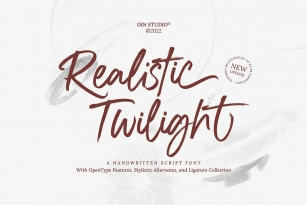 Realistic Twilight Font Download