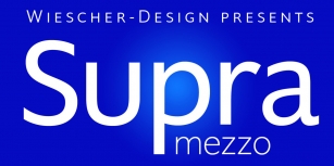 Supra Mezzo Font Download