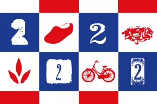 Netherlands Dirty Numbers Font Download