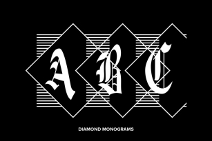 Diamond Monograms Font Download