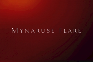 Mynaruse Flare Font Download