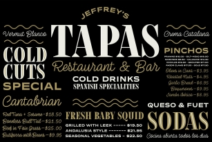 Tapas Font Download