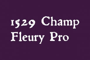 1529 Champ Fleury Pro Font Download