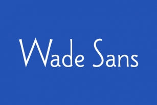 Wade Sans Light Font Download