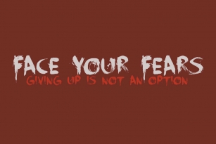 Face Your Fears Font Download