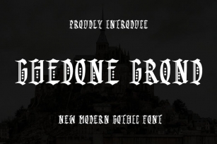 GHEDONE GROND - Gothic Font Font Download