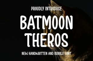 BATMOON THEROS - Handwritten Font Font Download