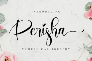Perisha - Lovely Script Font Font Download