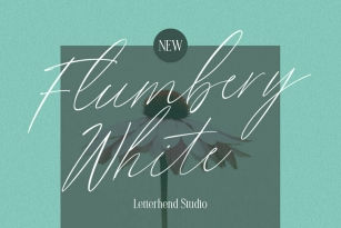Flumbery White Font Download