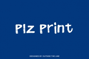 Plz Print Brush Font Download