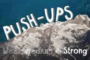 Push Ups Font Download