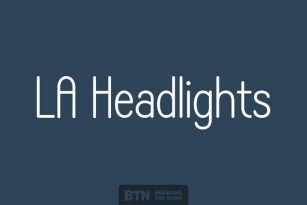 LA Headlights Font Download