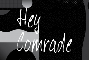 Hey Comrade Font Font Download