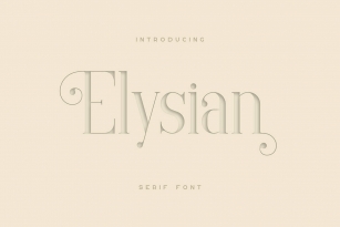 Elysian Font Font Download