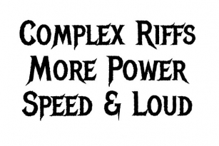 Headbanger Font Font Download