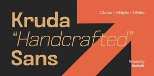 Kruda Handcrafted Sans Font Font Download