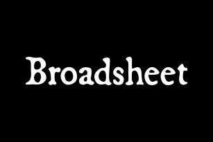 Broadsheet Font Font Download