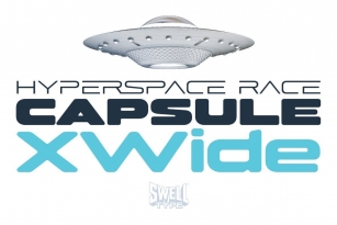 Hyperspace Race Capsule XWide Font Font Download