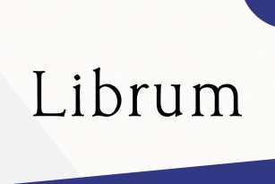 Librum Font Font Download