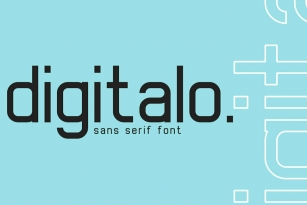 Digitalo Font Font Download