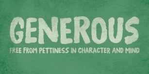 Generous Font Font Download