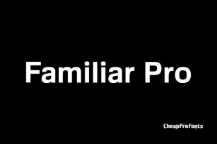 Familiar Pro Font Font Download