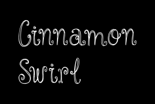 Cinnamon Swirl Font Font Download