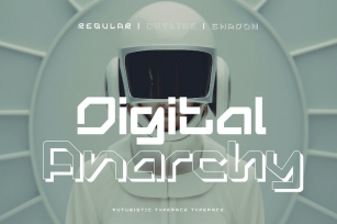 Digital Anarchy - Futuristic Typeface Font Download