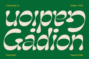 Gadion â€“ Psychedelic Typeface Font Download
