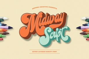 Midway Retro Font Font Download