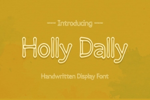 Holly Dally Handwritten Display Font Download